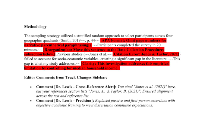 proofread your doctoral dissertation to be committee ready
